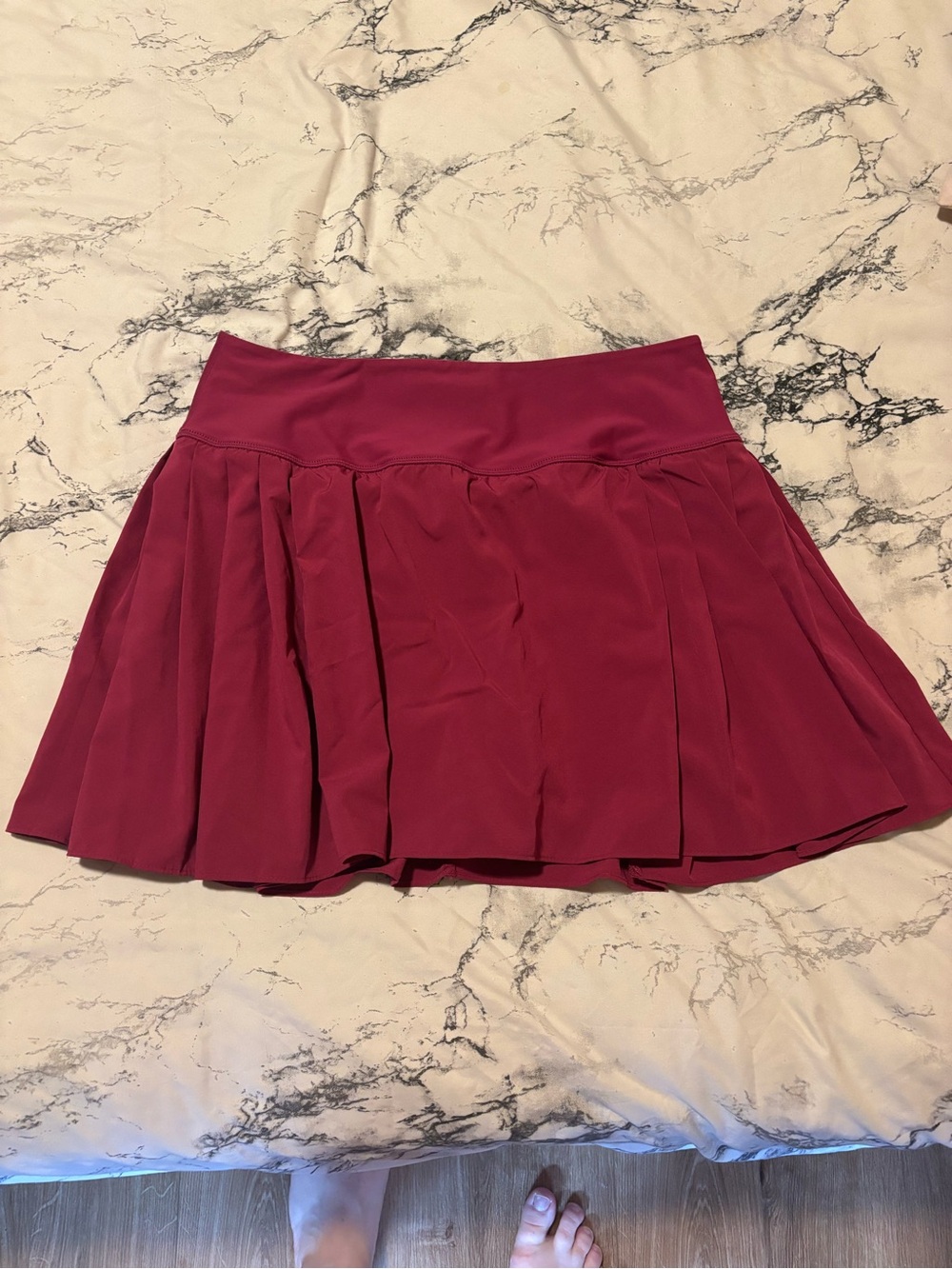 Old Navy extra high waisted stretch tech pleated skort